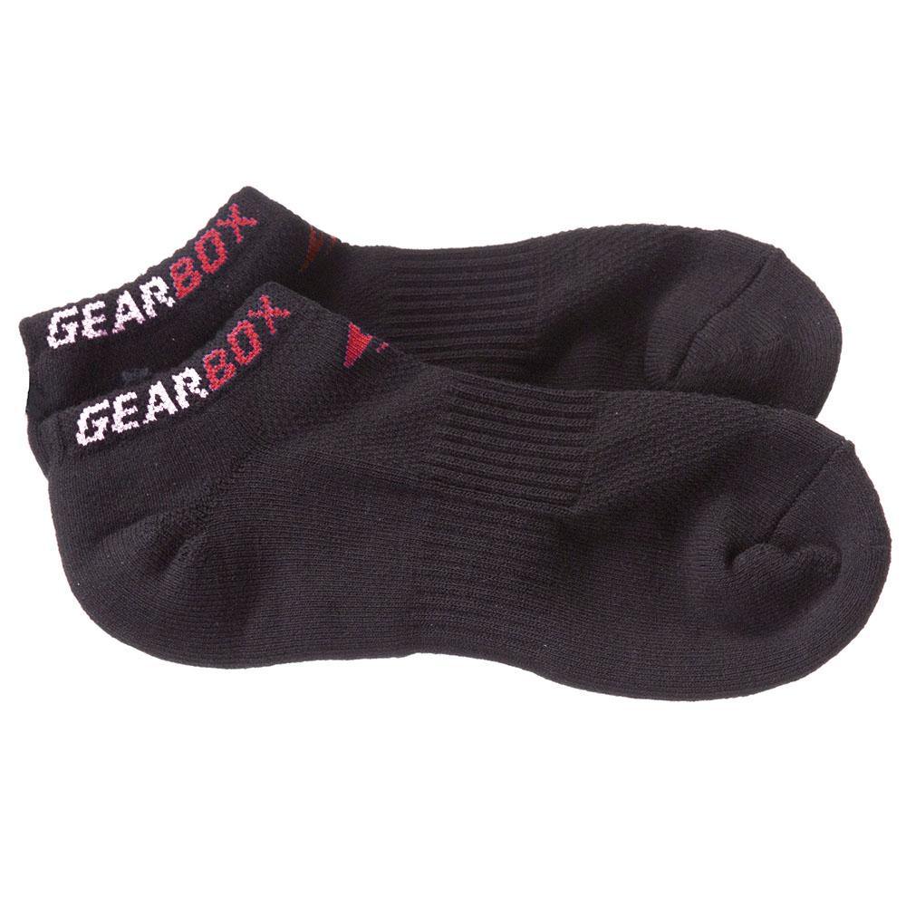 GEARBOX NO-SHOW SOCKS - BLACK - Pickleball West