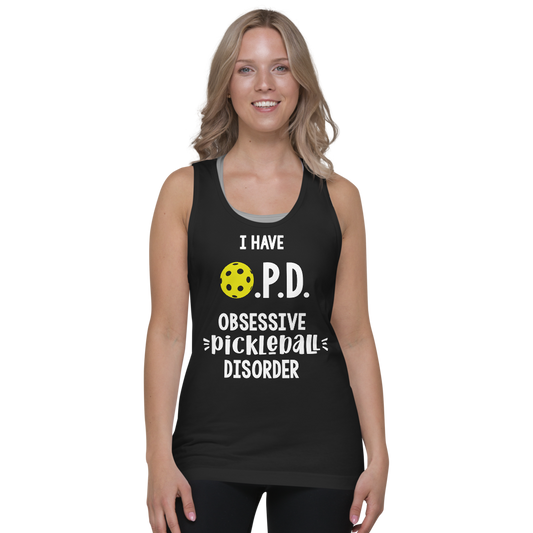 OBSESSIVE PICKLEBALL DISORDER WOMEN'S RACERBACK TANK - Pickleball West